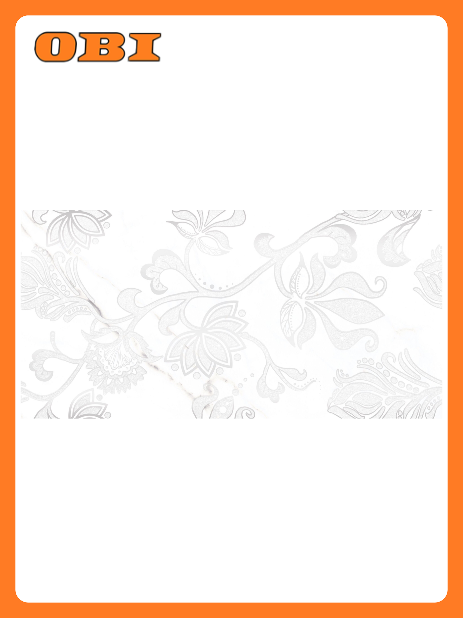 Декор AXIMA Санторини мрамор белый 60х30 см