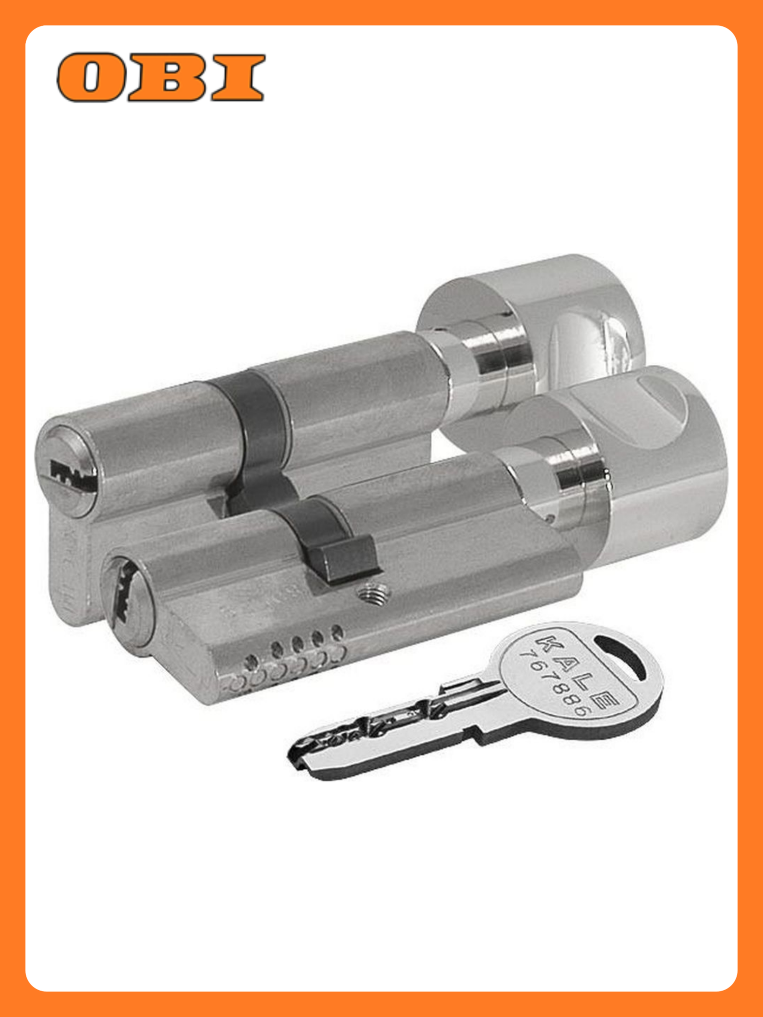 Цилиндровый механизм с вертушкой 164 OBS SCE/62 (26x10x26) никель 5 кл.