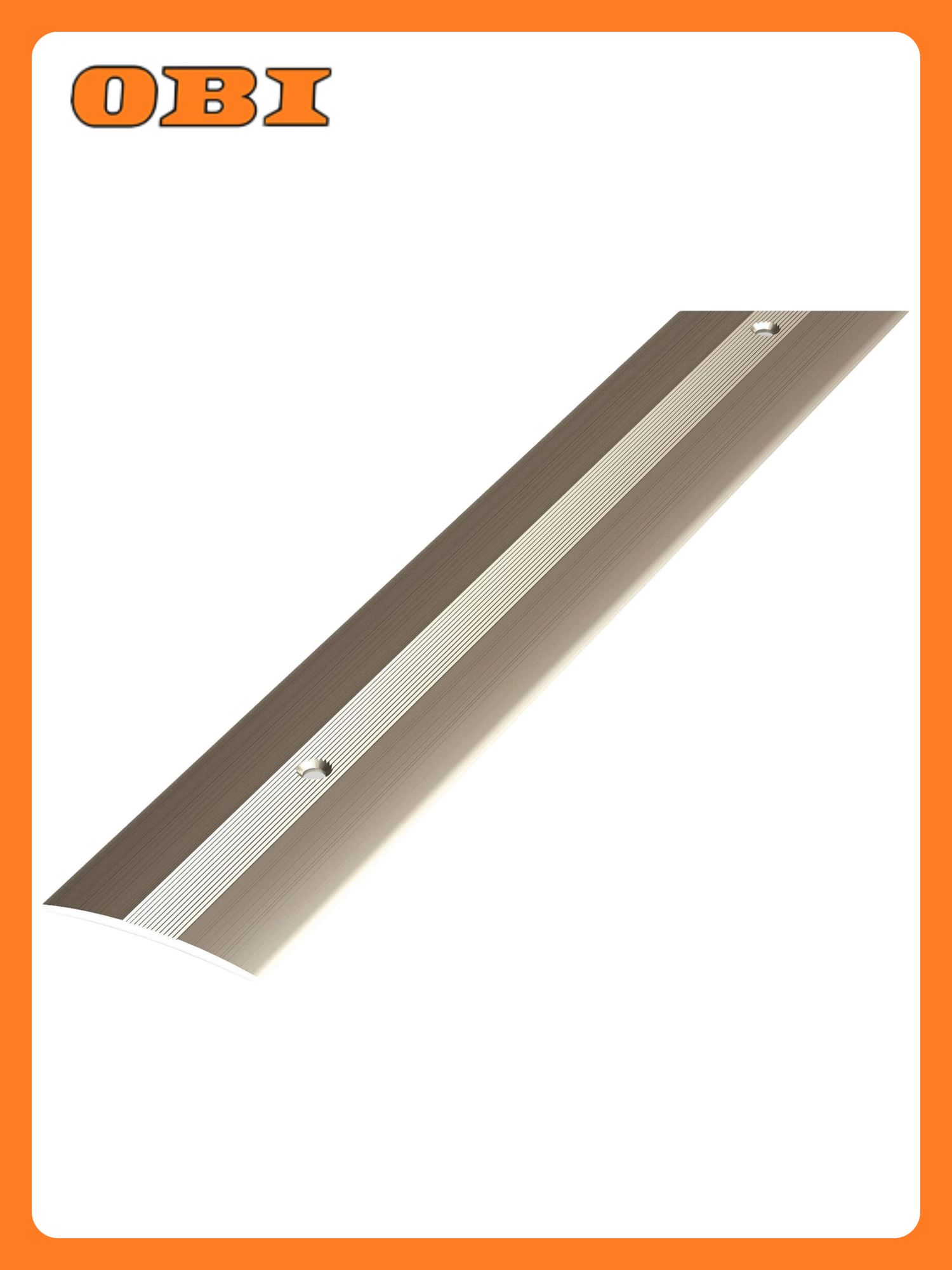 Порог одноуровневый лука ПС 03 Анод шампань алюминий 900x37 мм