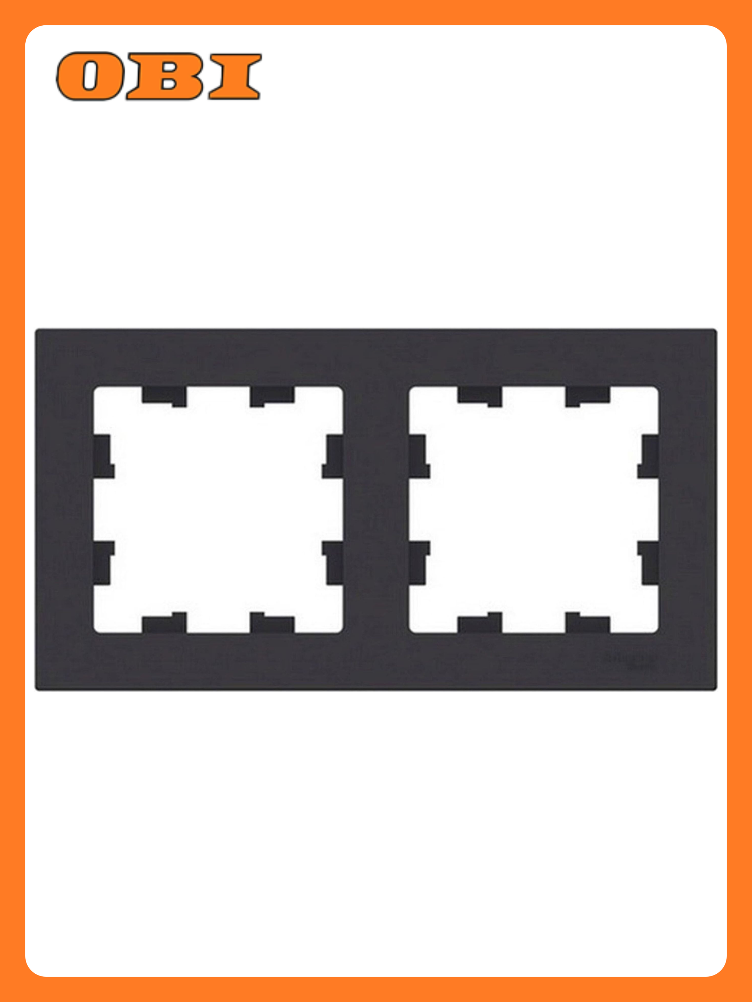 Рамка Systeme Electric AtlasDesign 2 поста цвет карбон встраиваемый для скрытого монтажа (заподлицо) RJ45 CAT7