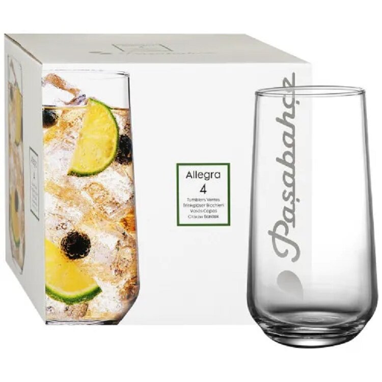 Стакан PASABAHCE аллегра 420015 470мл 4шт 4х6 1111571