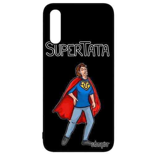 фото Красивый чехол на мобильный // galaxy a50 // "супертетя" герой семья, utaupia, черный