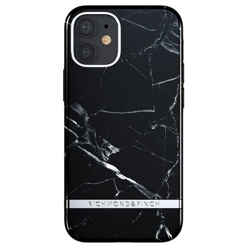 Чехол Richmond & Finch для iPhone 12 / 12 Pro FW20 Black Marble Glossy