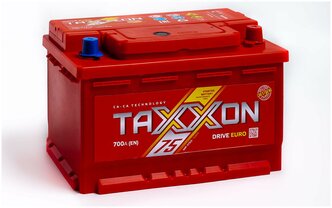 Аккумулятор автомобильный TAXXON DRIVE EURO 75R 700 А обр. пол. 75 Ач низкий (712075)