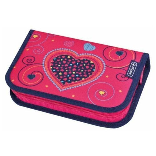 фото Пенал пустой girls pink hearts herlitz