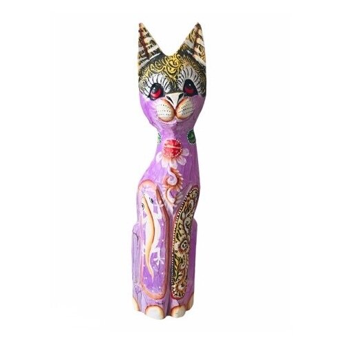 Фигурка кошка 50 см, дерево албезия