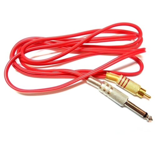 Клип-корд провод для тату машинки силиконовый, RCA, 1,8 м
