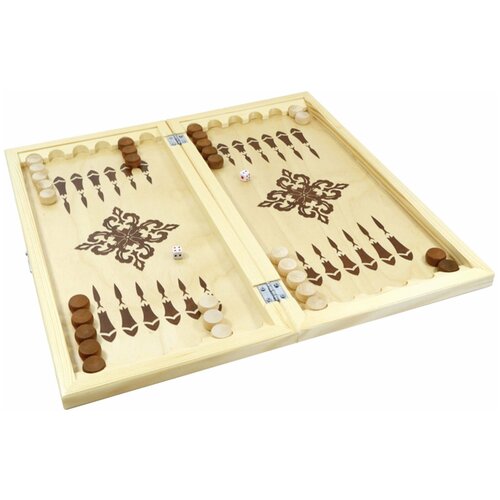 Игра настольная «Нарды», деревянные фишки, деревянная доска 40×40, 10 королевство, 2842