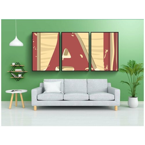 фото Набор модулных постеров для интерьера "блок, игрушка, алфавит" 60x90 см. в тубусе, без рамки lotsprints