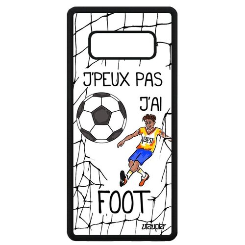 фото Защитный чехол на телефон // samsung galaxy note 8 // "не могу - у меня футбол!" карикатура комикс, utaupia, белый