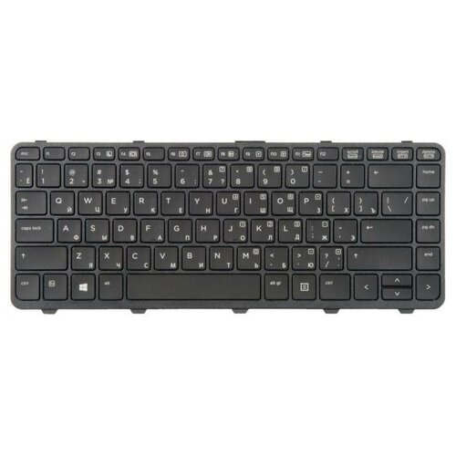 Клавиатура ZeepDeep для ноутбука HP ProBook 430 G2 черная с рамкой с подсветкой гор Enter G6W16EAACB 1887₽
