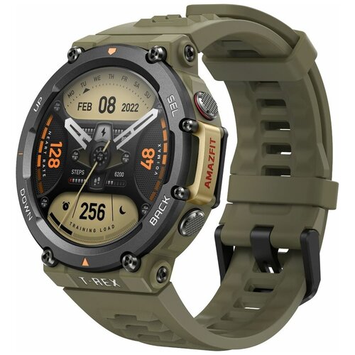 Смарт-часы AMAZFIT T-Rex 2 A2170 139 хаки хаки 2199900₽