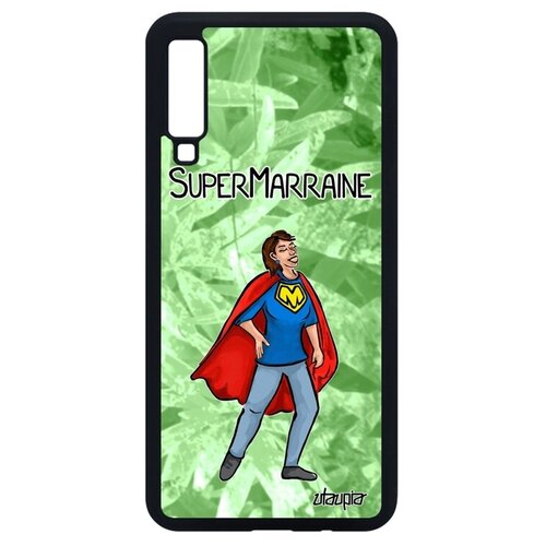 фото Ударопрочный чехол на мобильный // galaxy a7 2018 // "суперкрестная" крестины рисунок, utaupia, светло-зеленый