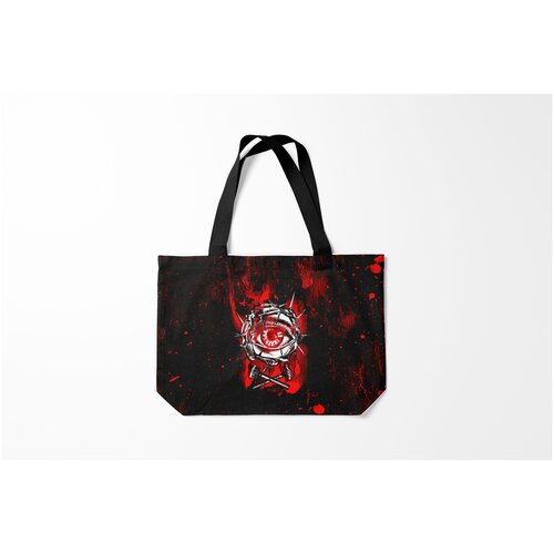 фото Сумка-шоппер / 46х35 см / рок / алиса глаз в колючей проволоке burnettie