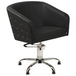 Парикмахерское кресло Гламрок черное, гидравлика, пятилучье - изображение