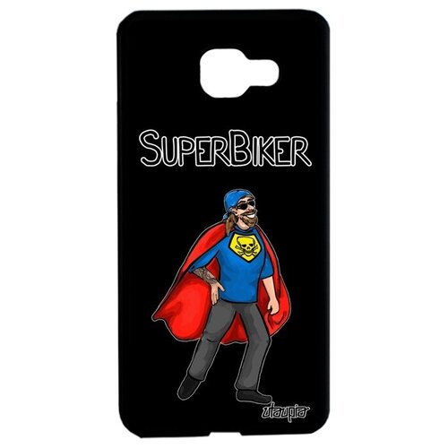 фото Защитный чехол на телефон // samsung galaxy a5 2016 // "супербайкер" супергерой байкер, utaupia, черный