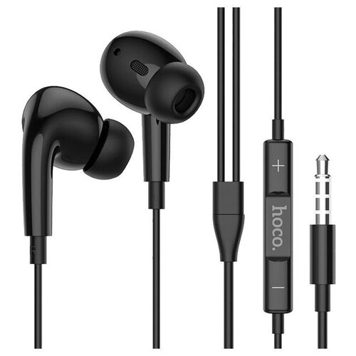 Наушники Hoco вкладыши чёрные гарантия 1 год 55900₽