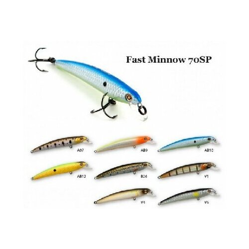 Raiden Воблер RAIDEN FAST MINNOW Длина мм 70 Вес гр 4 V4 216₽