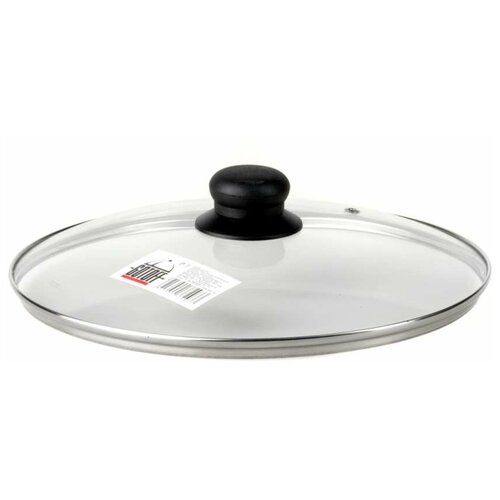 Крышка стеклянная с ручкой диаметр 28 см 482₽