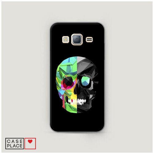 фото Чехол пластиковый samsung galaxy j3 2016 череп 36 case place