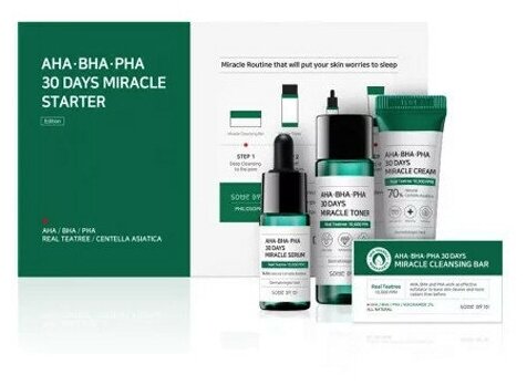 Набор для проблемной кожи с кислотами Some By Mi AHA-BHA-PHA 30 Days Miracle Starter Edition