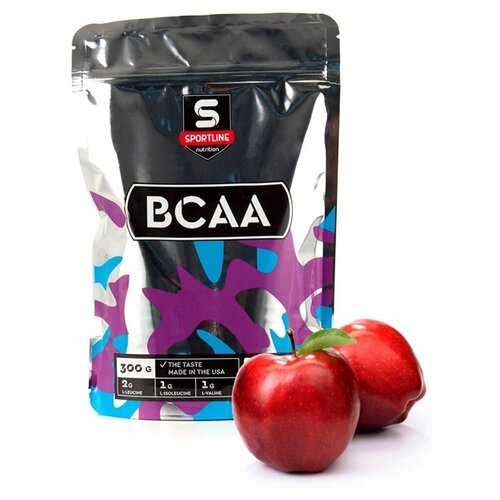 Аминокислота Sportline Nutrition 2:1:1, яблоко, 300 гр. sportline nutrition bcaa 2 1 1 300 гр киви