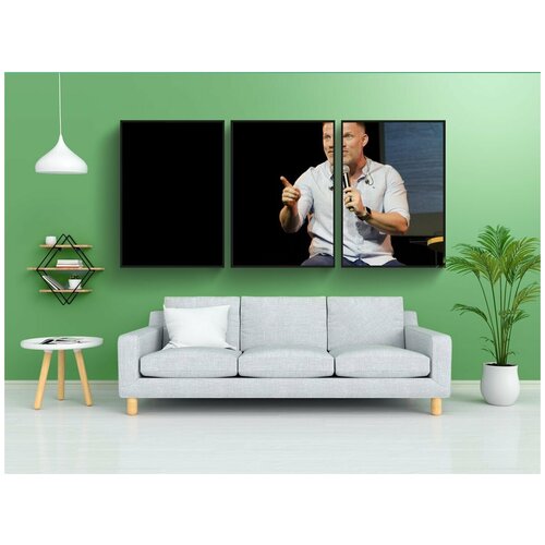 фото Набор модулных постеров для интерьера "оратор, общественный, говорящий" 60x90 см. в тубусе, без рамки lotsprints