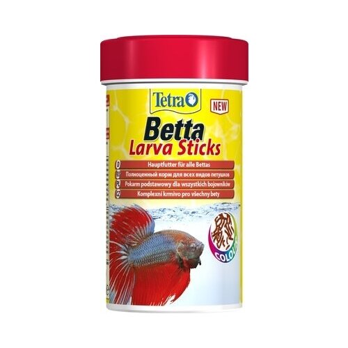 Tetra (корма) Корм для петушков и лабиринтовых рыб палочки Betta Larva Sticks 259386 0,033 кг 36396 (2 шт)