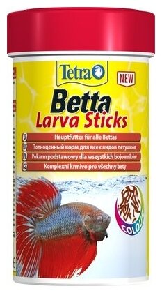 Tetra (корма) Корм для петушков и лабиринтовых рыб палочки Betta Larva Sticks 259386 0,033 кг 36396 (3 шт)