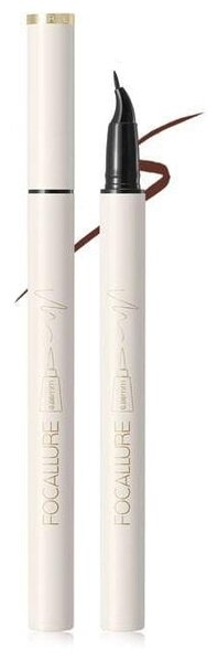 FOCALLURE Lasting Waterproof Liquid Eyeliner, 0.1 мм, оттенок C02 brown