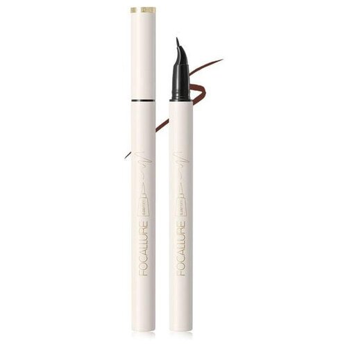 FOCALLURE Lasting Waterproof Liquid Eyeliner, 0.1 мм, оттенок C02 brown