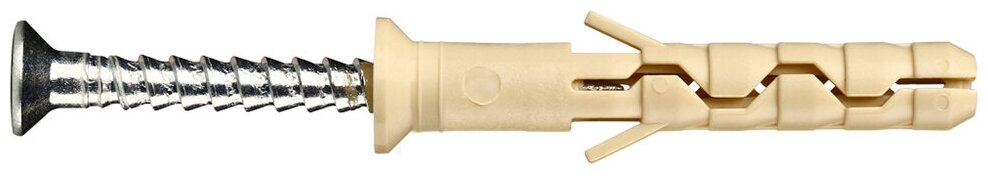 Дюбель-гвоздь с потайной манжетой 6х60 мм 10 шт