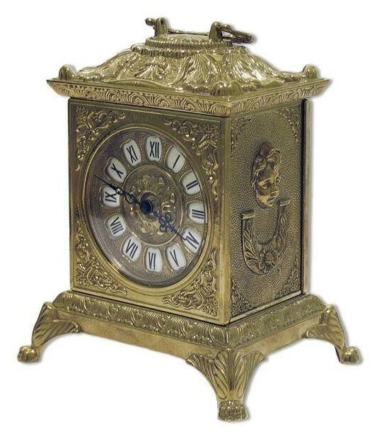Часы каминные Alberti Livio "Возрождение" (полир. бронза) h.22см