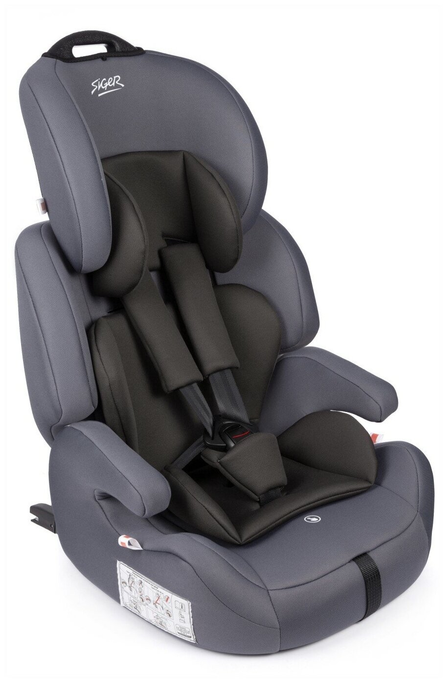 Автокресло Siger ''Стар ISOFIX '', маренго, гр. I/II/III, 9-36 кг, 1-12 лет ,KRES3593