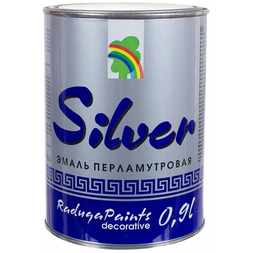 Эмаль акриловая перламутровое серебро Р-117 0.9 л