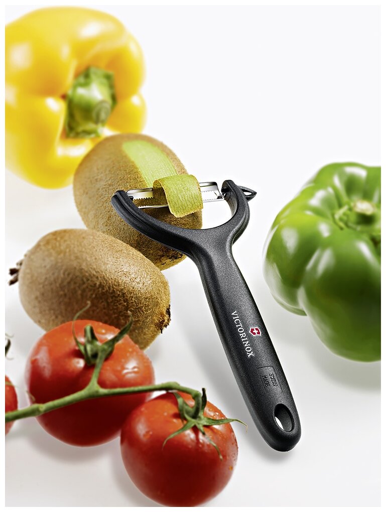 Овощечистка для овощей и фруктов Victorinox Tomato and Kiwi голубой (7.6079.22) - фото №4