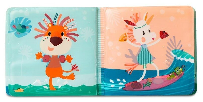 Книжка для ванны Lilliputiens Крокодил Анатоль 83092 - фото №5