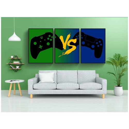 фото Набор модулных постеров для интерьера "и, видео игра, xbox" 60x90 см. в тубусе, без рамки lotsprints