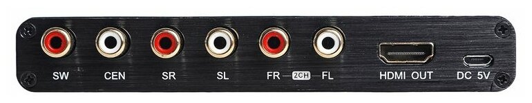 Разделитель сигнала PALMEXX HDMI Audio Extractor 5.1CH (SW, CEN, SR, SL, FR, FL) + AUX 3.5mm, 4K (2160p), 3D, Dolby