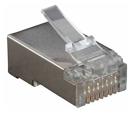 Коннектор Rj-45 Cabeus 8P8C-SH-C6-FC кат. 6 экранированный