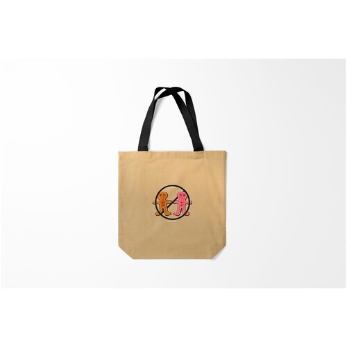 фото Сумка-шоппер / 40х40 см / мемы / печенеги и половцы burnettie