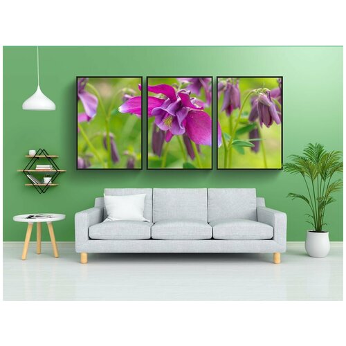 фото Набор модулных постеров для интерьера "цветок, завод, сад" 60x90 см. в тубусе, без рамки lotsprints