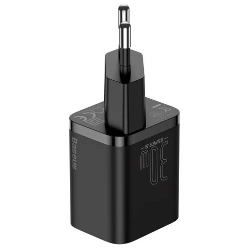 Сетевое ЗУ Baseus Super Si Quick Charger 30W черное сетевое зарядное устройство baseus super si quick charger 1c 20w eu black ccsup b01