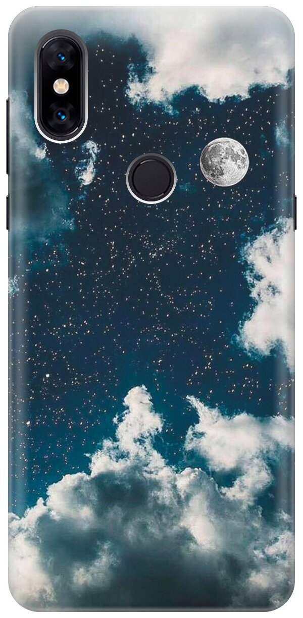 Силиконовый чехол Лунное небо на Xiaomi Mi Mix 3 / Сяоми Ми Микс 3