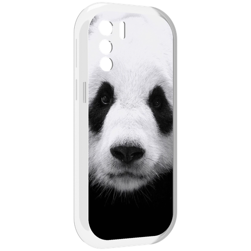 Чехол MyPads Панда-портрет для UleFone Note 13P задняя-панель-накладка-бампер