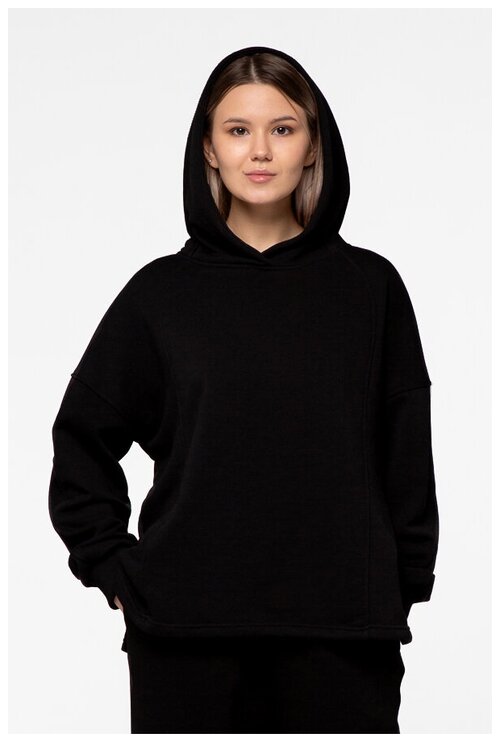 Магазин Толстовок Hoodie OVERSIZE diagonal petlia black, Размер Unisex 56 / 3XL Unisex