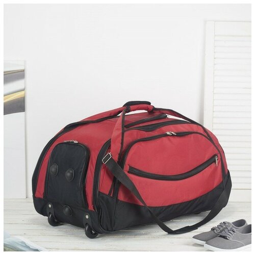 фото Сумка дорожная зфтс, 2 шт., 34х43х65 см, красный