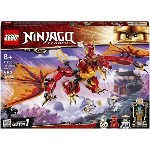 Конструктор LEGO NINJAGO 71753 Атака огненного дракона, 563 дет. lego lego ninjago атака восставшего дракона нии 26 деталей