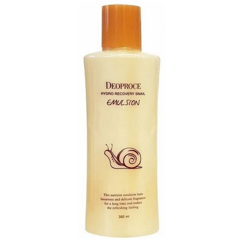 Deoproce Hydro Recovery Snail Emulsion Восстанавливающая эмульсия для лица с муцином улитки, 380 мл