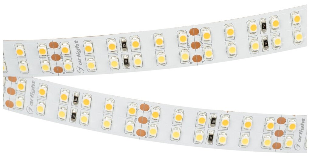 Лента RT 2-5000 24V White-MIX 2x2 (3528, 1200 LED, LUX) (arlight, 19.2 Вт/м, IP20)